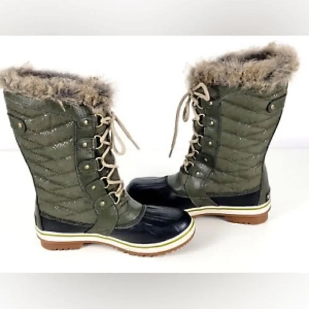 Sorel Tofino II Black & Green Boots (2)